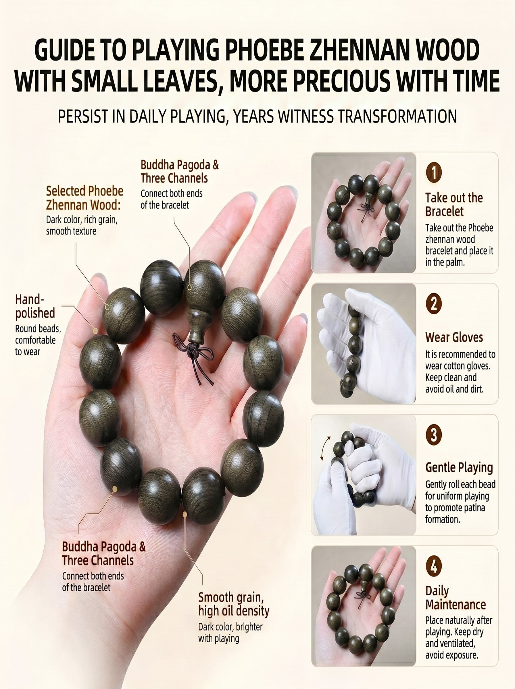 Ancient Bogwood Men's Bracelet 'The Primordial Core' | SUBVIBE