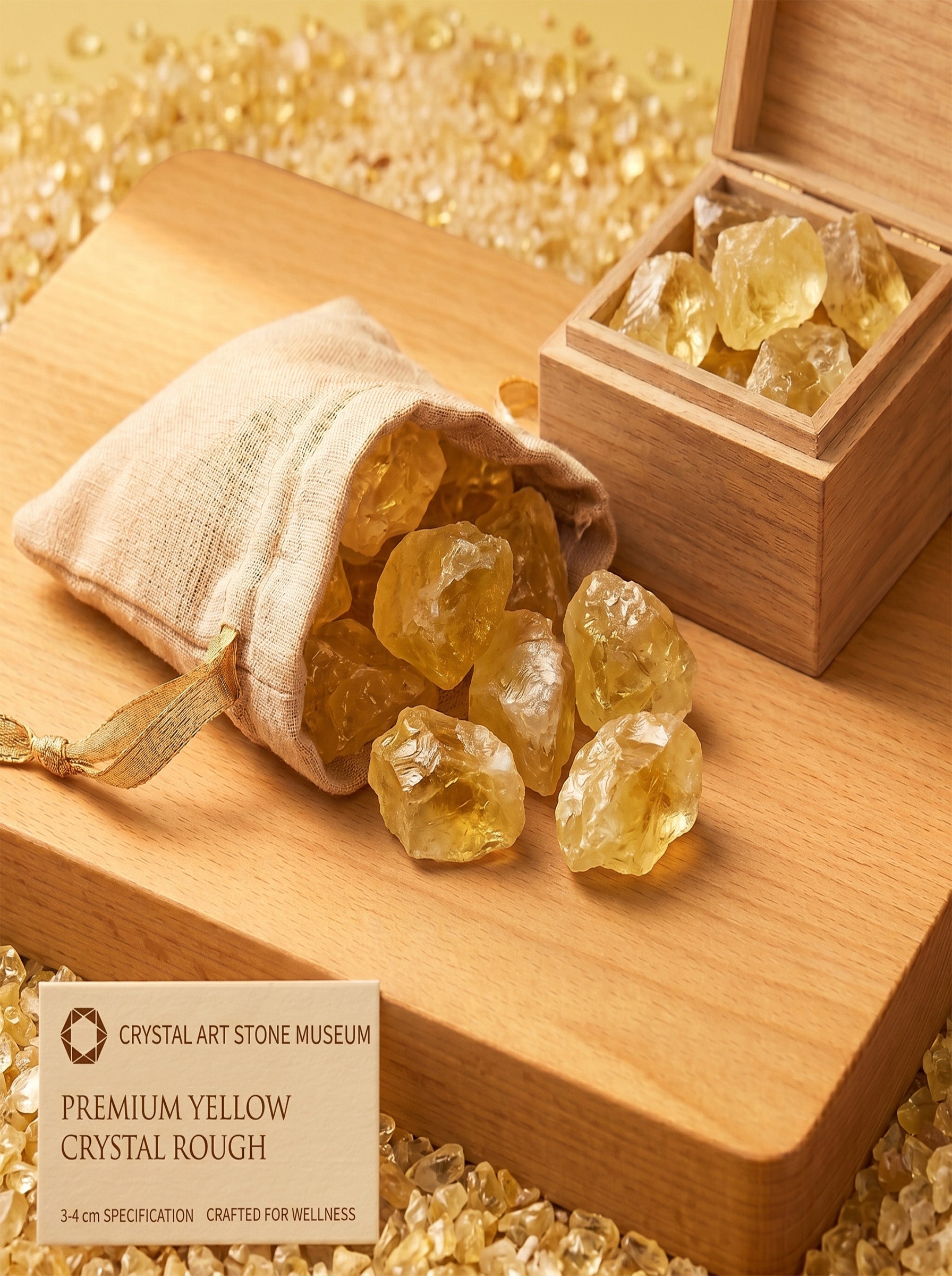 The Cash Flow Magnet | Raw Citrine Wealth Merchant Crystal
