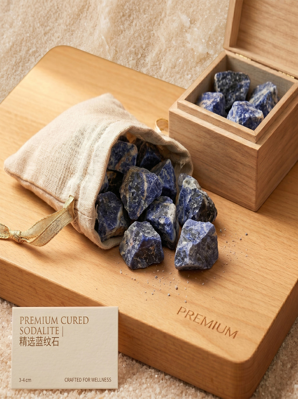 The Blueprint Architect | Dark Luxe Raw Sodalite Logic Stone