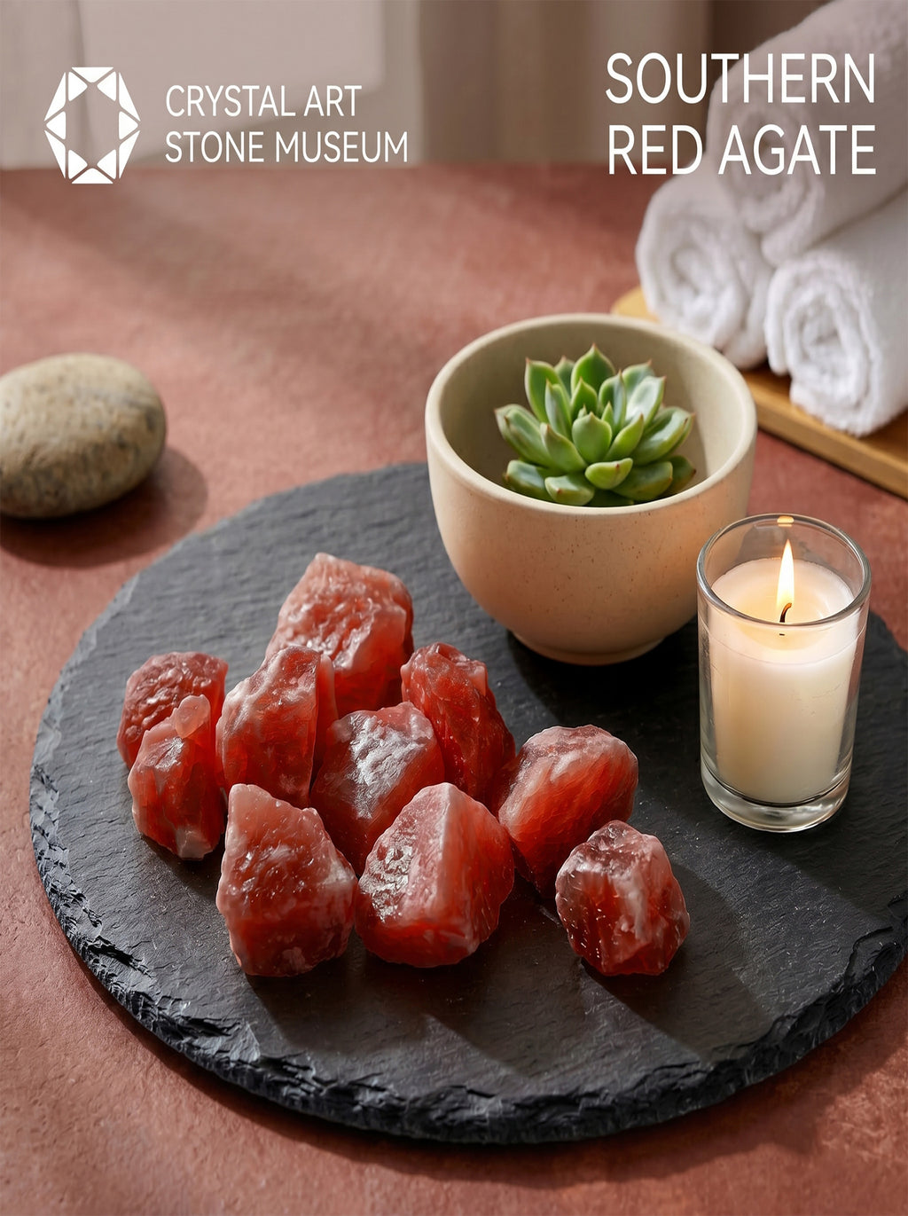 The Crimson Core | Raw Southern Red Agate Talisman