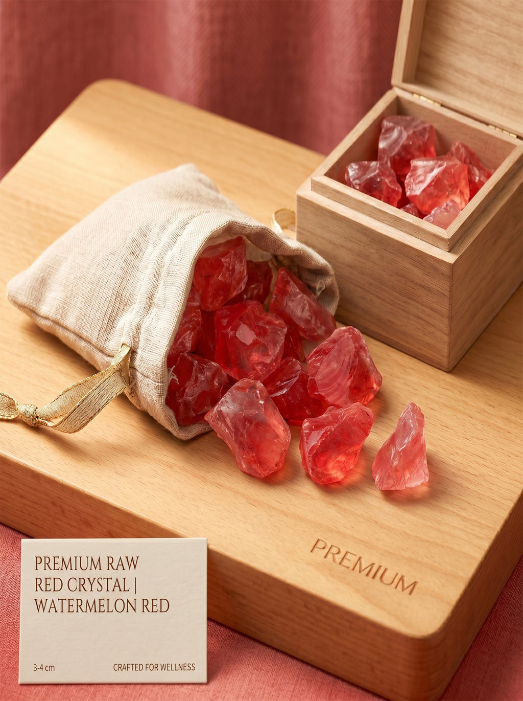 The Alchemical Heart | Raw Watermelon Quartz Rough Stone