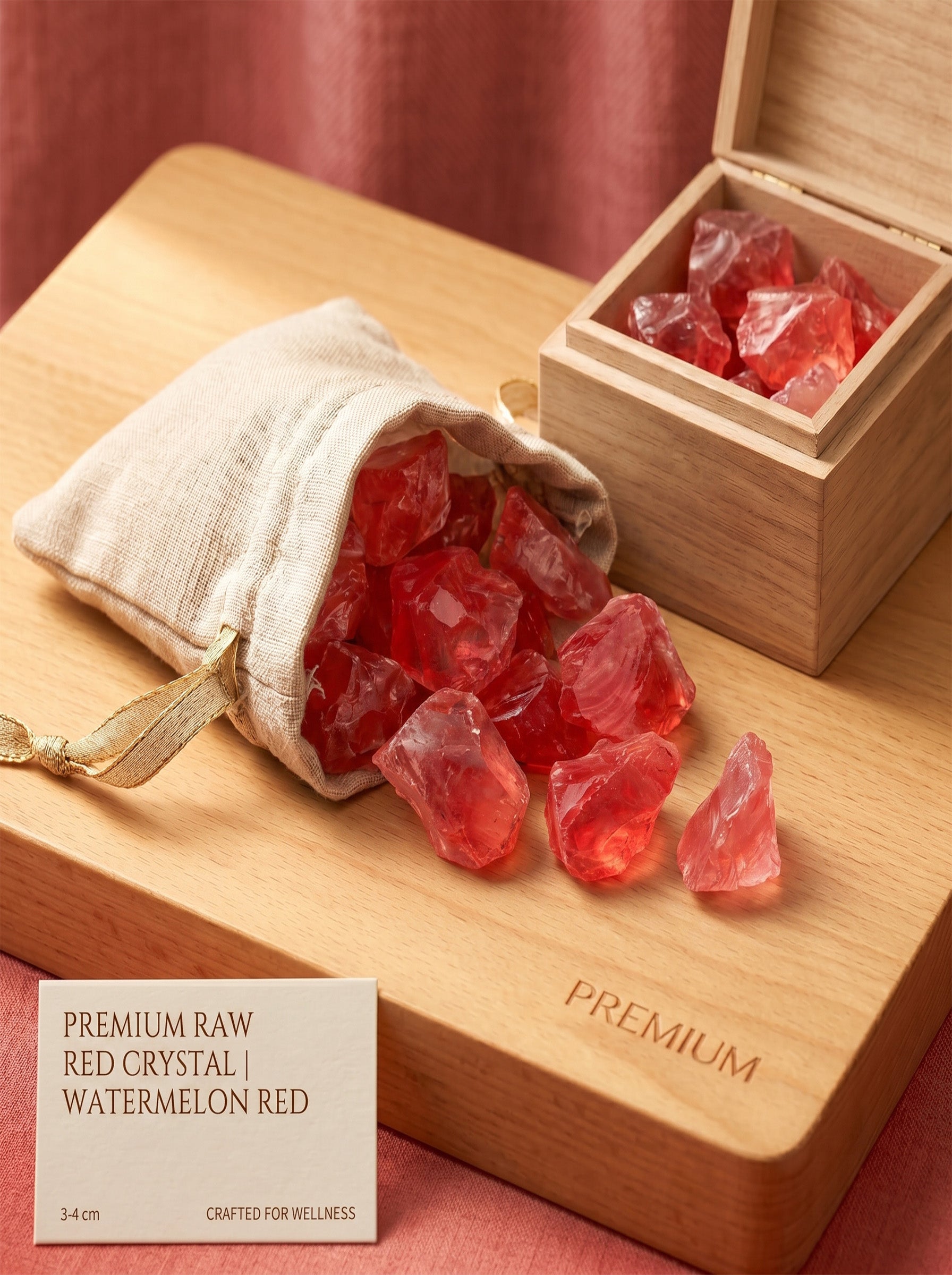 The Alchemical Heart | Raw Watermelon Quartz Rough Stone