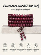 108 Mala Beads 'The Mystic Lavender Veil' | SUBVIBE