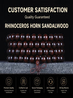 Ultra-Dense Rhinoceros-Horn Sandalwood 108 Mala | SUBVIBE