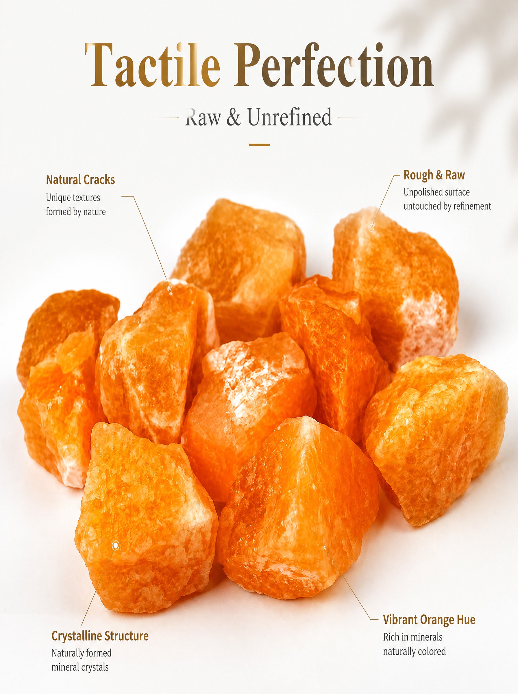 The Ion Sanctuary | Raw Orange Halite Rock Salt Mineral