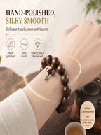 Black Rosewood Wooden Bracelet 'The Shadow Inkstone' | SUBVIBE