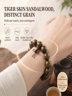 Bold Tiger-Skin Pattern Wooden Bracelet | SUBVIBE