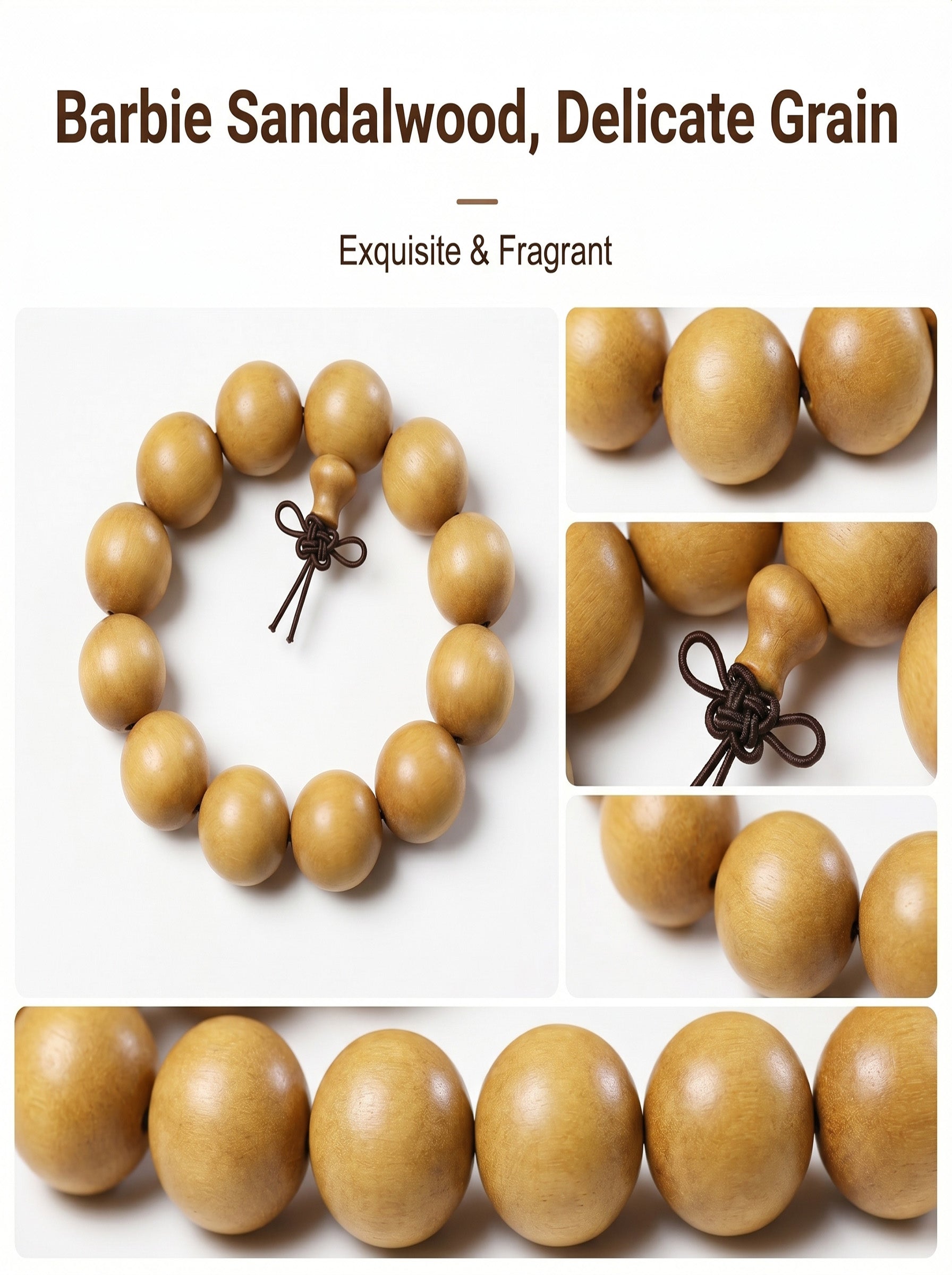 Barbi Sandalwood Fragrant Men's Bracelet | SUBVIBE