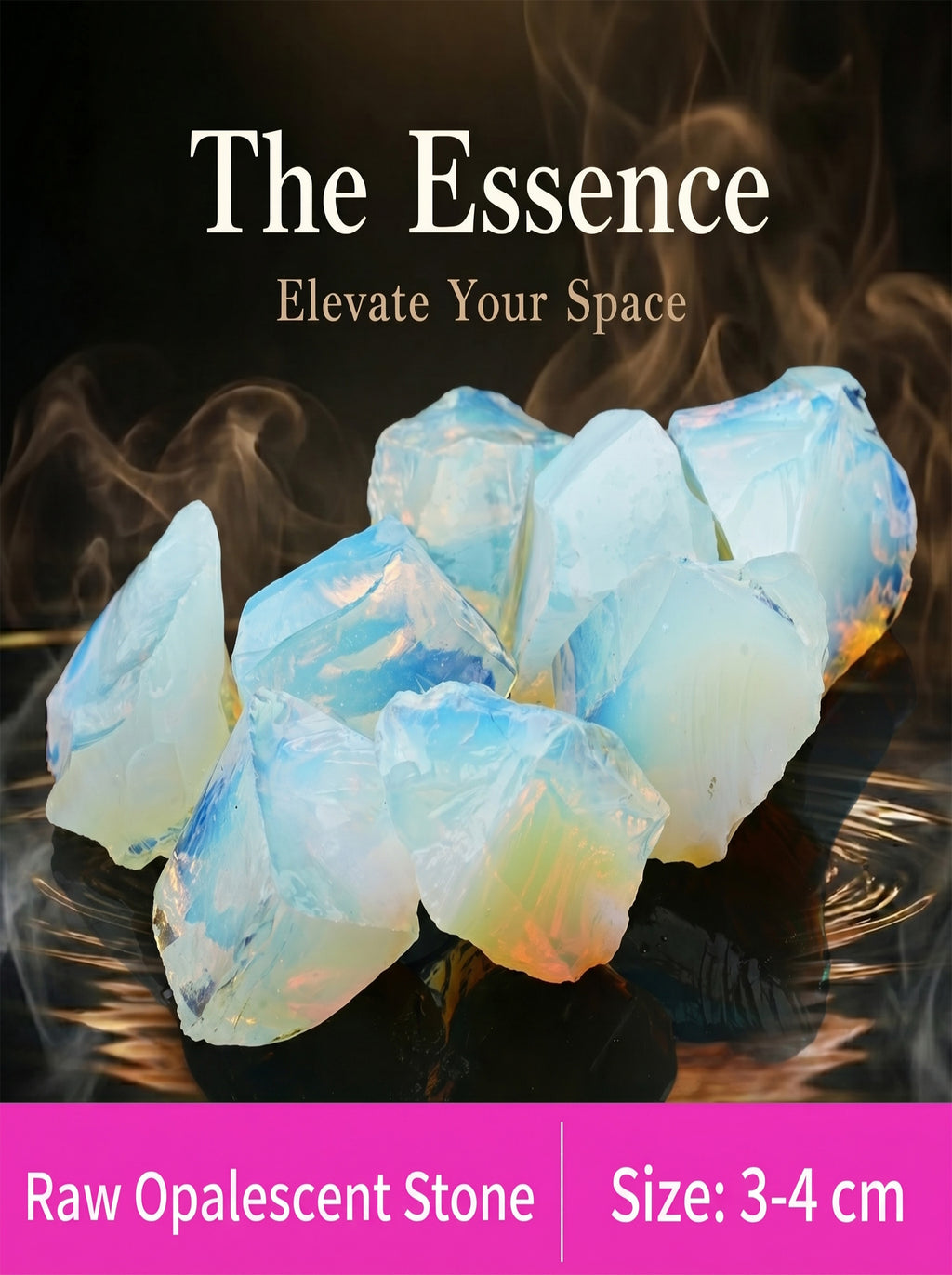 The Ethereal Veil | Shimmering Raw Common Opal Crystal