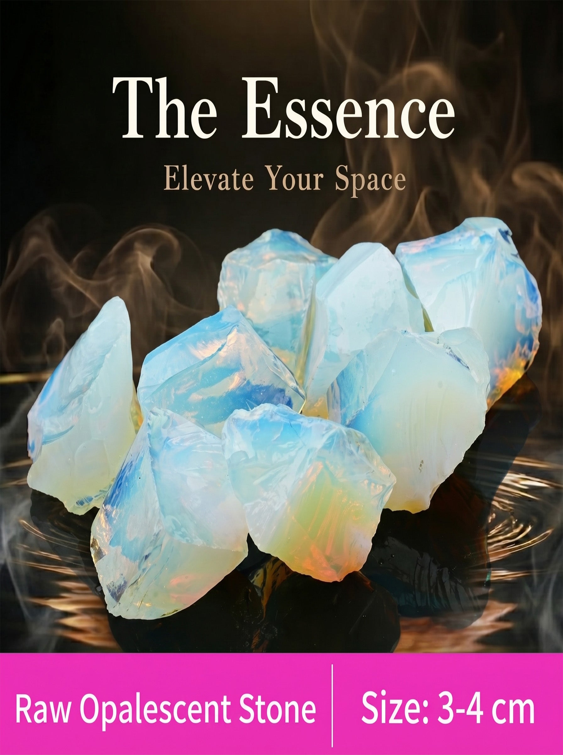 The Ethereal Veil | Shimmering Raw Common Opal Crystal