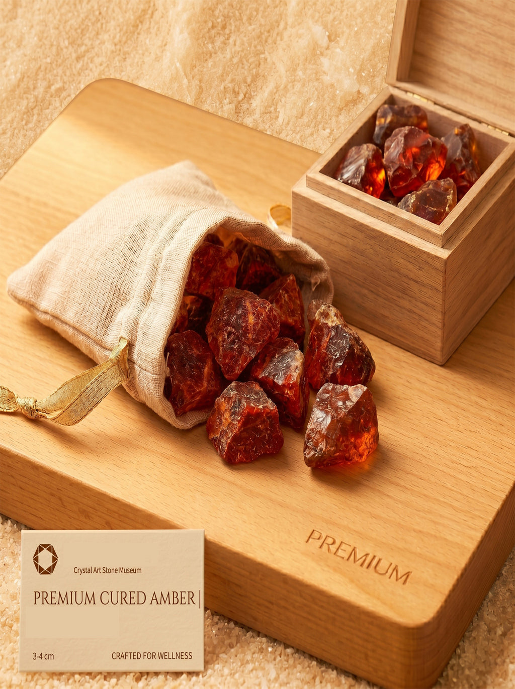 The Solar Time Capsule | Rare Raw Amber Subfossil Stone