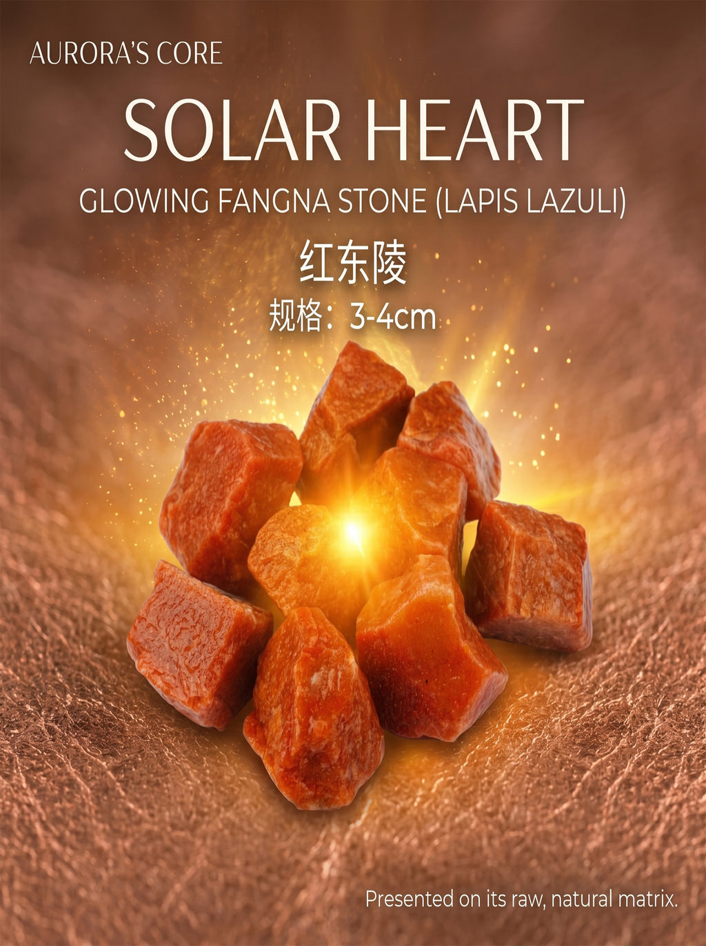 The Catalyst | Raw Red Aventurine Kinetic Vitality Stone