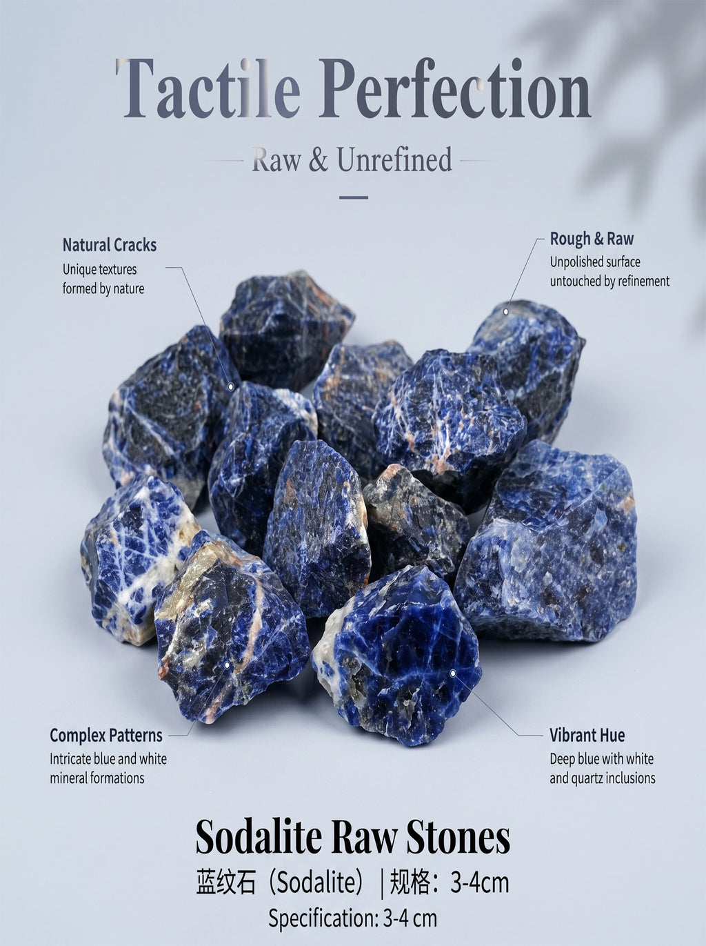 The Blueprint Architect | Dark Luxe Raw Sodalite Logic Stone
