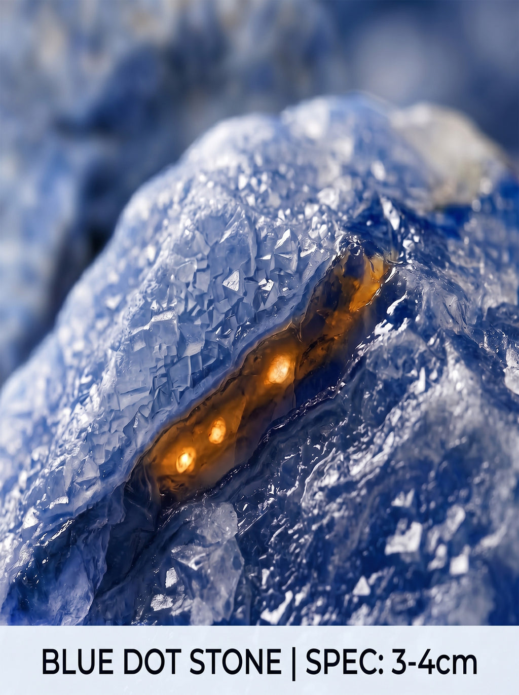 The Peak Oracle | Raw K2 Blue Dot Jasper Stone