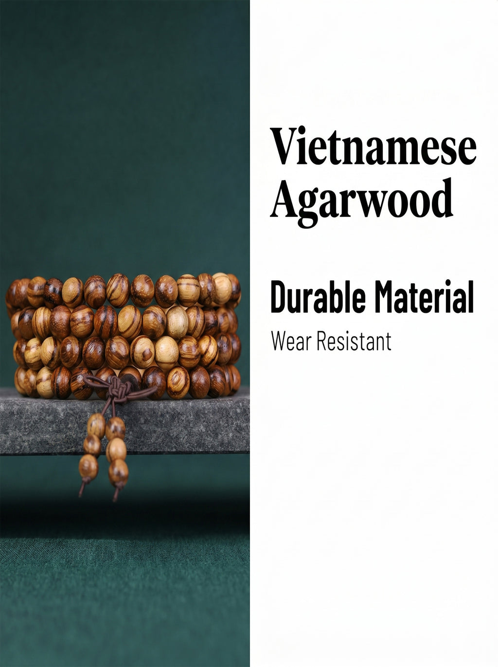 Premium Vietnamese Agarwood 108 Mala Talisman | SUBVIBE