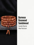 Burmese Rosewood 108 Mala 'The Golden Dawn' | SUBVIBE