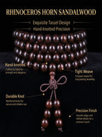 Ultra-Dense Rhinoceros-Horn Sandalwood 108 Mala | SUBVIBE