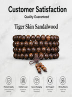 Bold Tiger-Skin Pattern 108 Mala Beads | SUBVIBE
