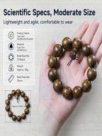 Bold Tiger-Skin Pattern Wooden Bracelet | SUBVIBE