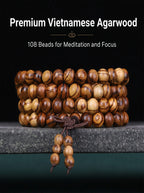 Premium Vietnamese Agarwood 108 Mala Talisman | SUBVIBE