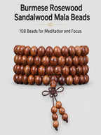 Burmese Rosewood 108 Mala 'The Golden Dawn' | SUBVIBE
