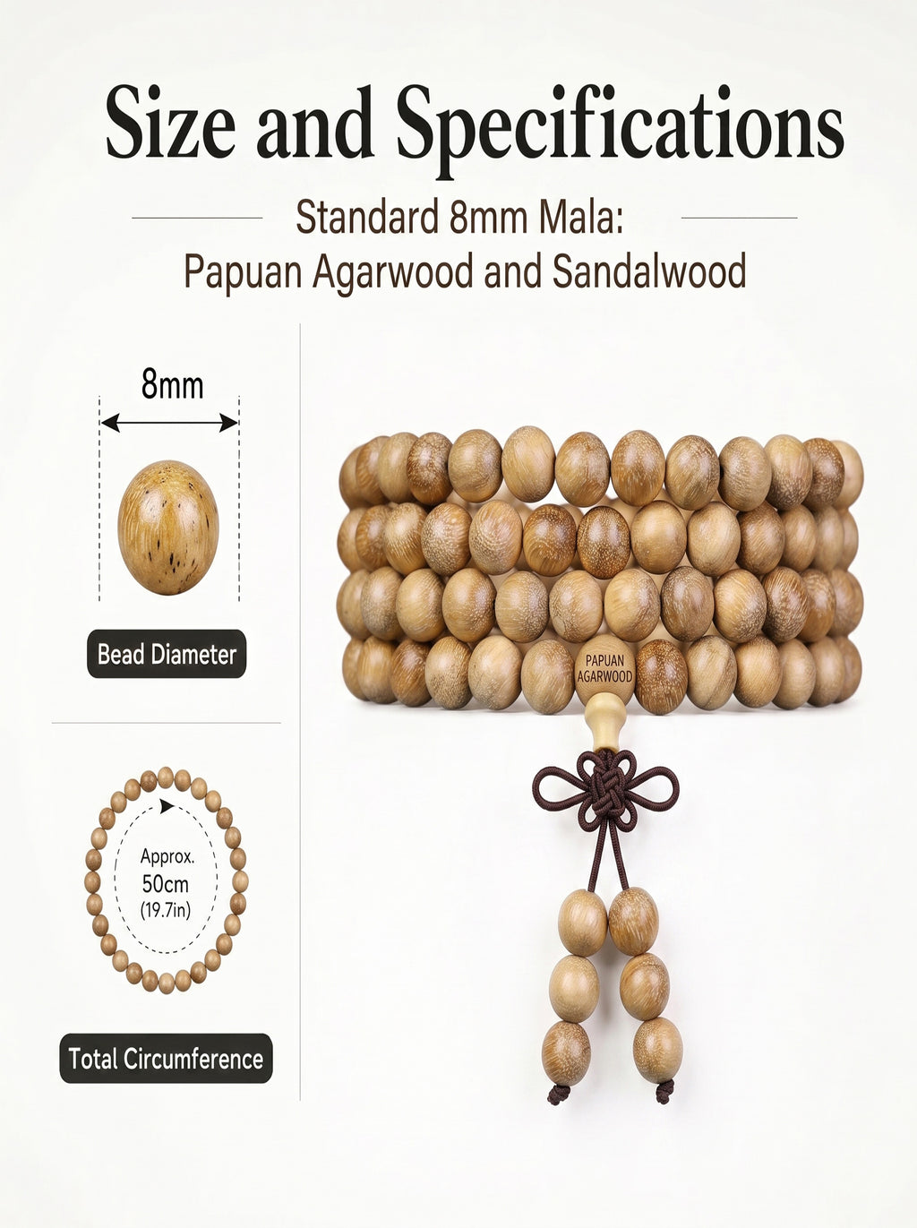 Authentic Papuan Agarwood Oud 108 Mala | SUBVIBE