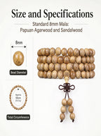 Authentic Papuan Agarwood Oud 108 Mala | SUBVIBE