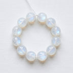 Premium White Moonstone Beaded Bracelet | Hand-Polished Natural Gemstone Jewelry for Clarity & Grace