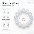 Premium White Moonstone Beaded Bracelet | Hand-Polished Natural Gemstone Jewelry for Clarity & Grace