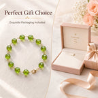 Premium Peridot Beaded Bracelet | Hand-Polished Natural Gemstone Jewelry for Joy & Inner Peace