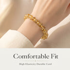 Premium Citrine Beaded Bracelet | Hand-Polished Natural Gemstone Jewelry for Abundance & Positivity