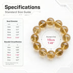 Premium Citrine Beaded Bracelet | Hand-Polished Natural Gemstone Jewelry for Abundance & Positivity