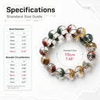 Authentic Scenic Phantom Quartz Bracelet | The "Stone of Nature" | Unique Landscape Mineral Jewelry