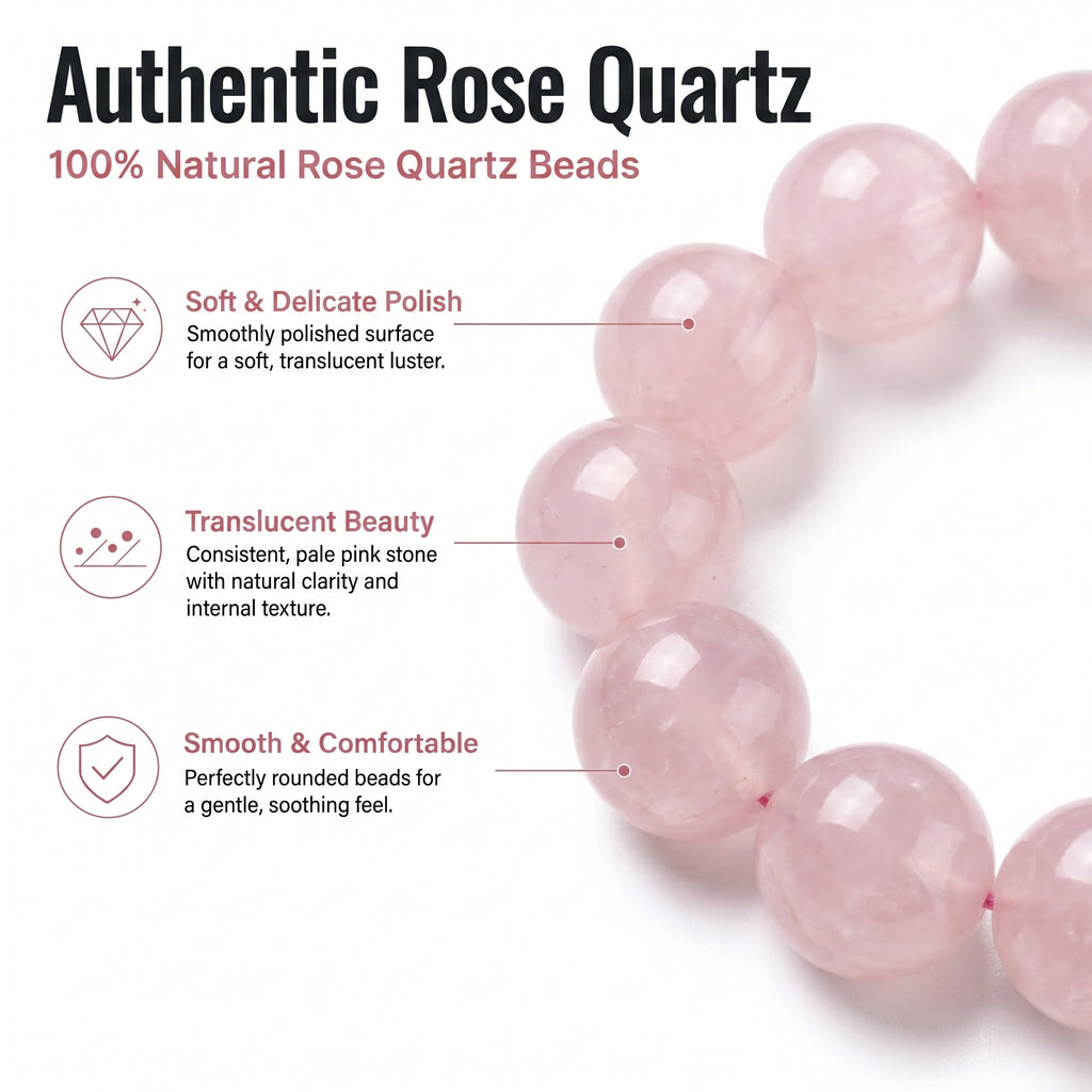 Premium Cherry Blossom Agate Beaded Bracelet | Hand-Polished Natural Gemstone Jewelry for Inner Peace & Grace