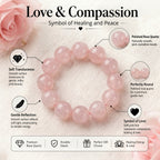 Premium Cherry Blossom Agate Beaded Bracelet | Hand-Polished Natural Gemstone Jewelry for Inner Peace & Grace