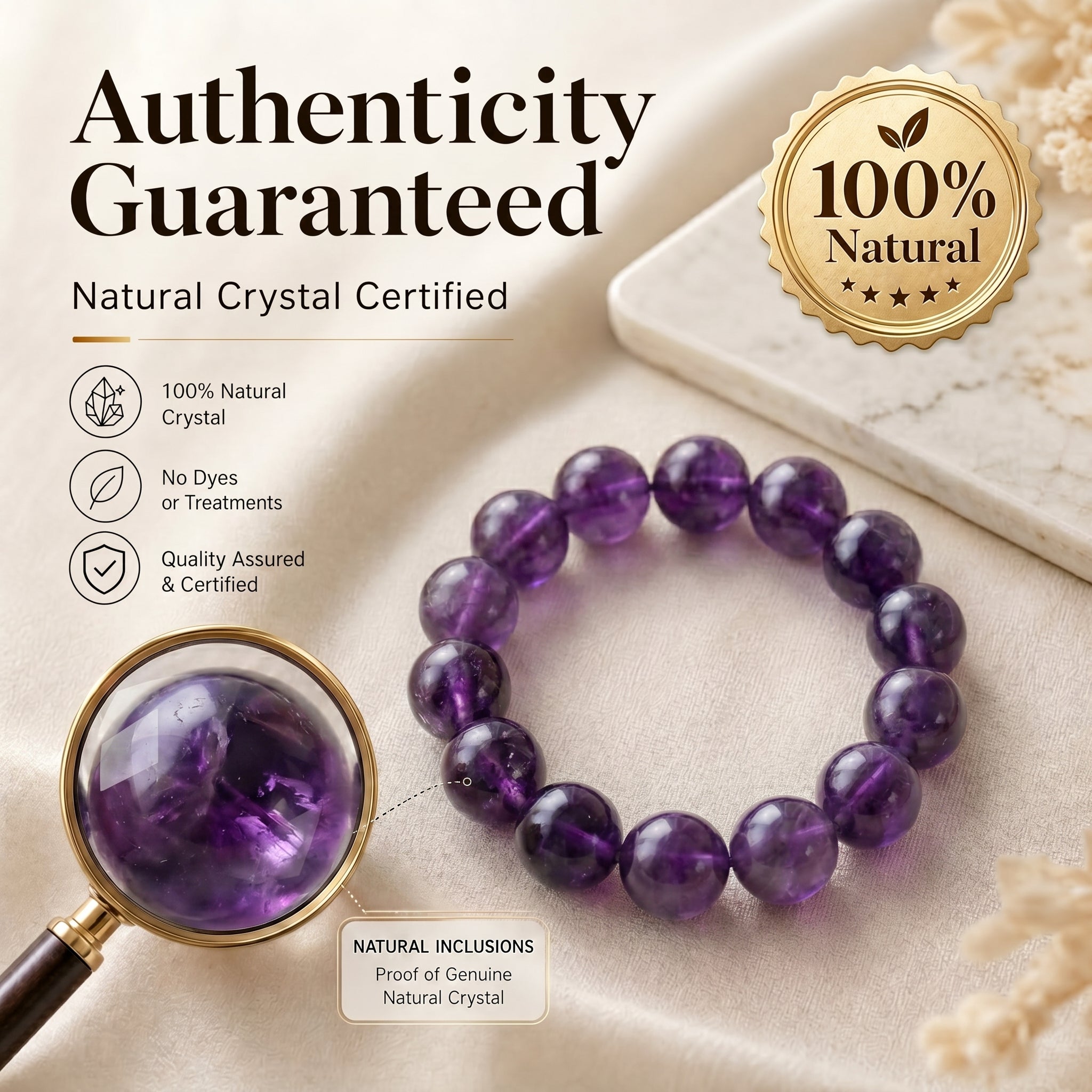 Authentic Uruguayan Amethyst Necklace | The "Stone of Wisdom" | Premium Healing Gemstone Jewelry