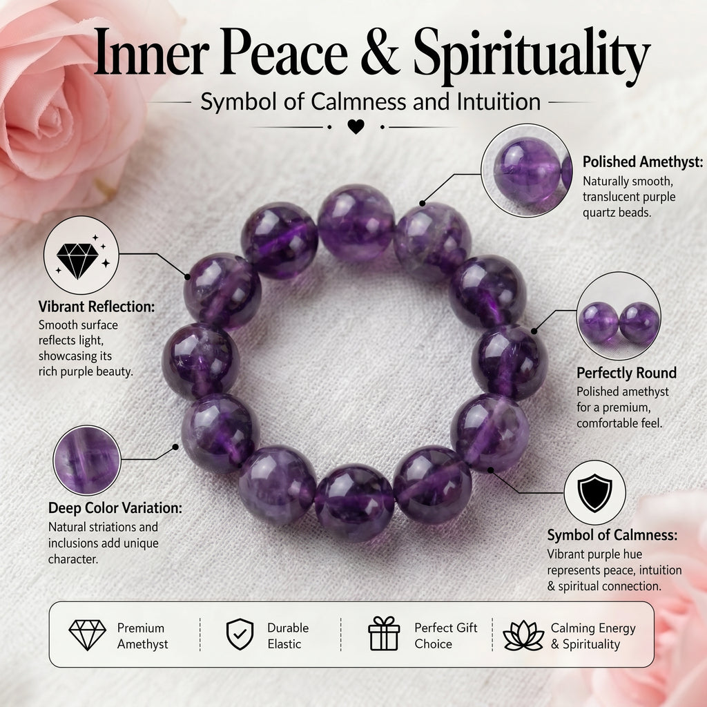 Authentic Uruguayan Amethyst Necklace | The "Stone of Wisdom" | Premium Healing Gemstone Jewelry