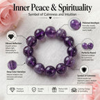 Authentic Uruguayan Amethyst Necklace | The "Stone of Wisdom" | Premium Healing Gemstone Jewelry