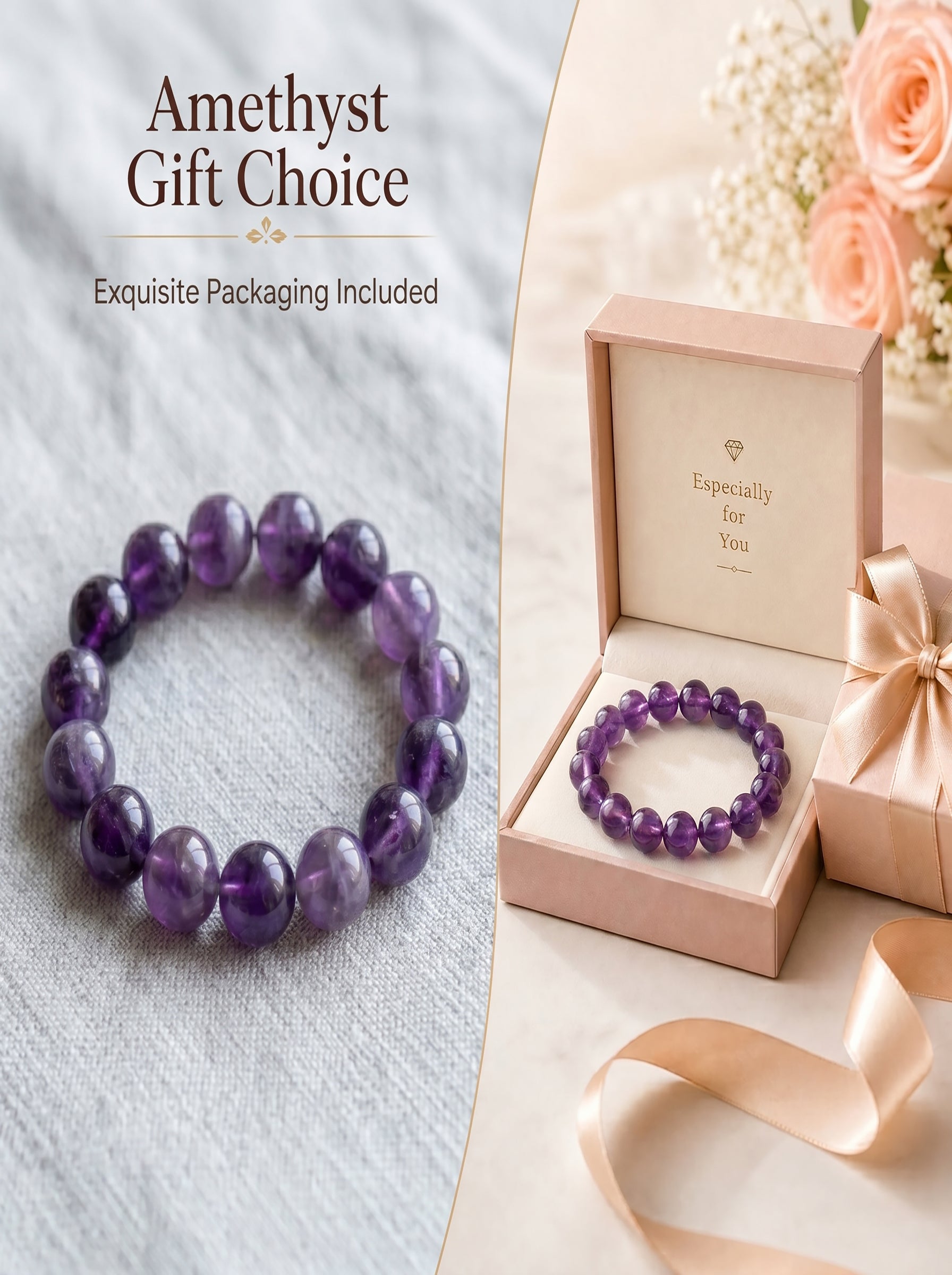 Authentic Uruguayan Amethyst Necklace | The "Stone of Wisdom" | Premium Healing Gemstone Jewelry