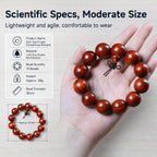 Luxury Red Sandalwood Beaded Bracelet | Rare Cat’s Eye Shimmer for Refined Taste