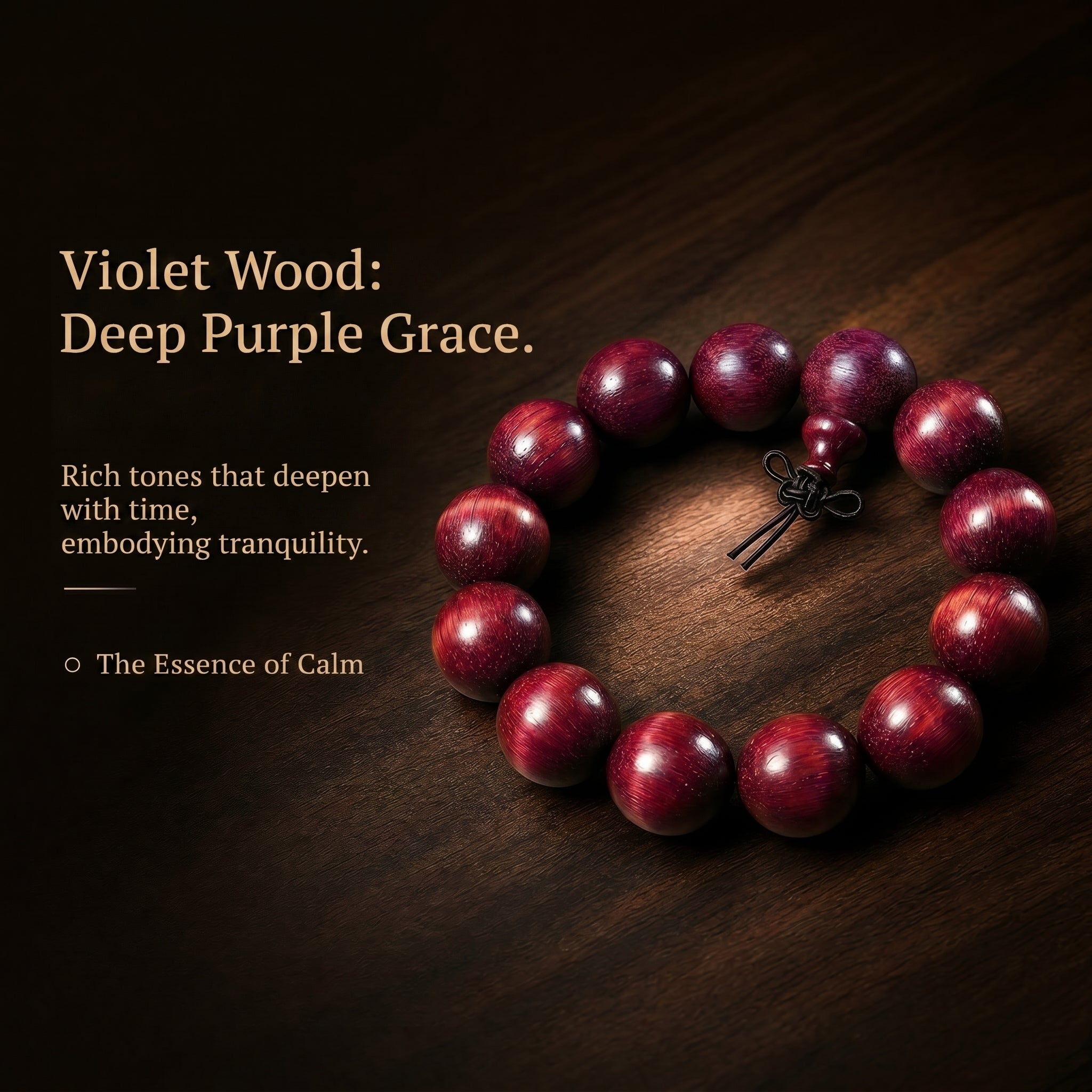 Premium Violet Stone Beaded Bracelet | Traditional Hand-Crafted Gemstone Jewelry for Mindfulness