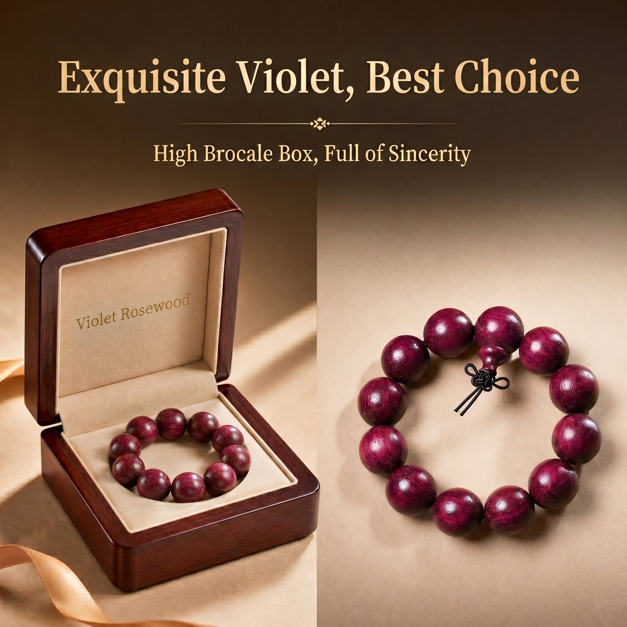 Premium Violet Stone Beaded Bracelet | Traditional Hand-Crafted Gemstone Jewelry for Mindfulness
