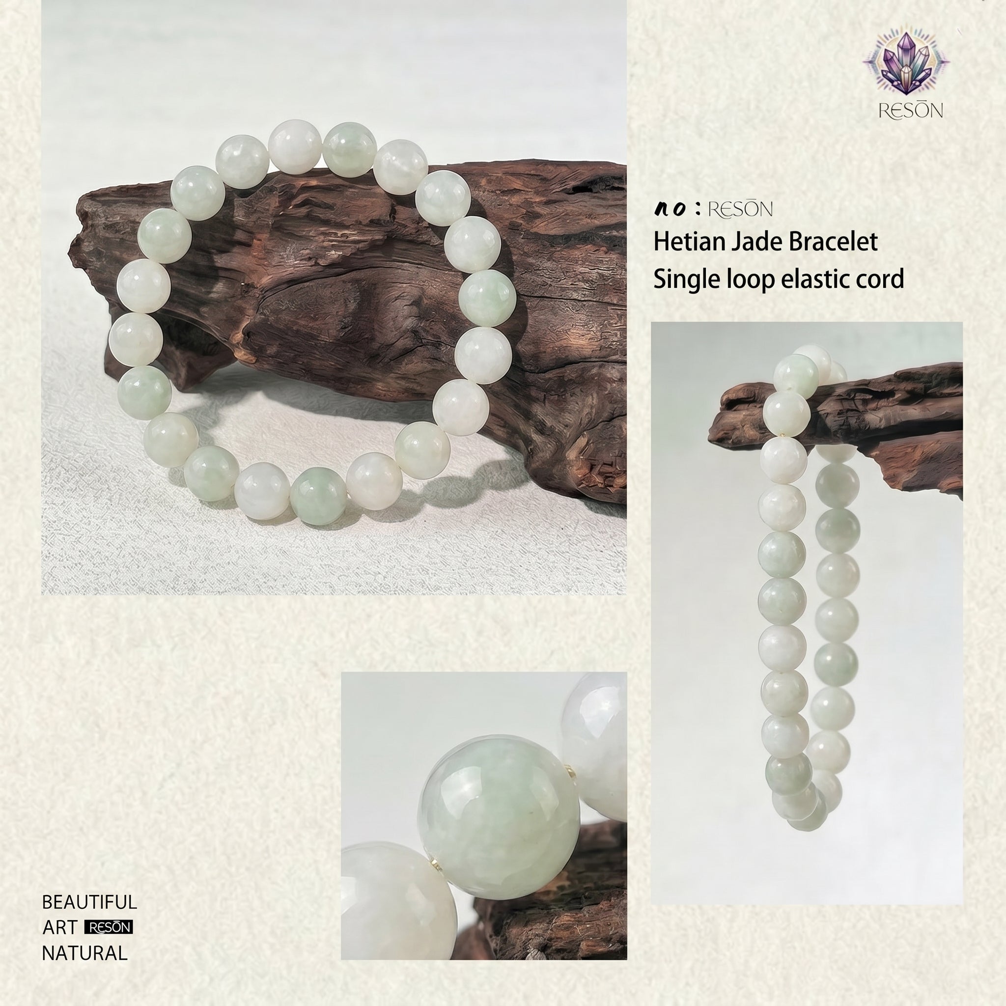 Luxury Xinjiang Hetian Jade Beaded Bracelet | Hand-Polished Natural Nephrite Jade Jewelry for Elegant Style