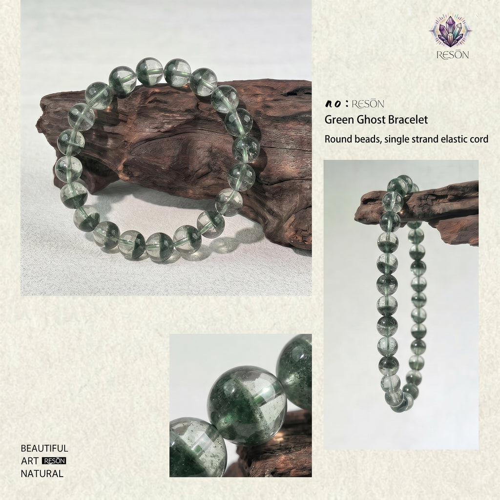 Authentic Green Phantom Quartz Bracelet | The "Money Magnet" | Unique Healing Crystal Jewelry