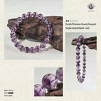 Authentic Purple Phantom Quartz Bracelet | The "Phantom Crystal" | Unique Healing Gemstone Jewelry