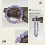 Authentic Amethyst Bracelet with Moonlight Glow | The "Stone of Spirituality" | Unique Healing Crystal Jewelry