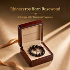 Artisan-Crafted Red Sandalwood & Horn Beaded Bracelet | Refined Oriental Heritage Jewelry