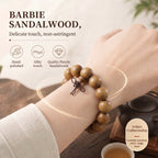 Luxury Fragrant Sandalwood Beaded Bracelet | Modern Oriental Style for Serenity
