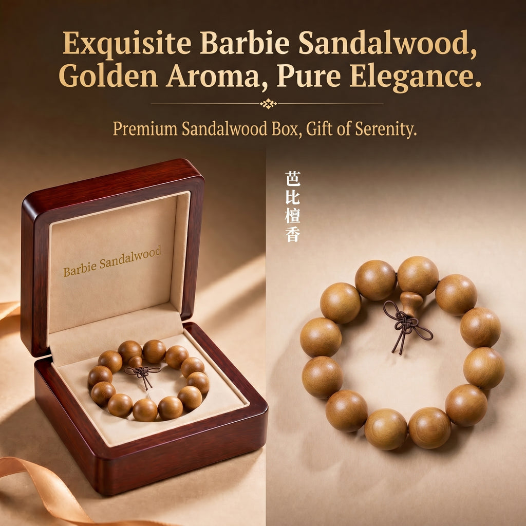 Luxury Fragrant Sandalwood Beaded Bracelet | Modern Oriental Style for Serenity