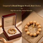 Luxury Royal Dragon Wood Beaded Bracelet | Hand-Polished Heritage Jewelry for Mindfulness
